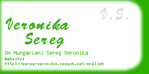 veronika sereg business card